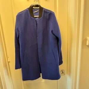Tahari blue overcoat